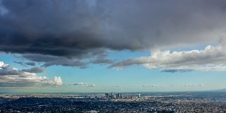 洛杉矶日时间推移宽Cloudscape