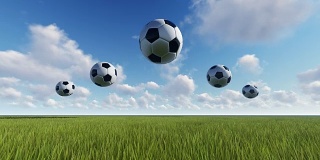 Soccer Balls in Daylight