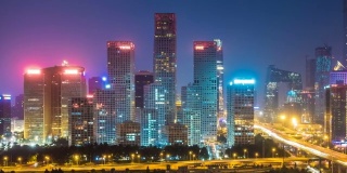 建外SOHO的时间流逝，中国北京的CBD天际线
