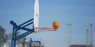 篮球飞进篮筐——慢速180帧/秒