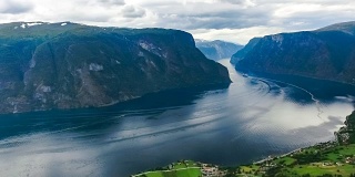 Stegastein Lookout美丽的自然挪威。