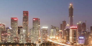时间lapse-Beijing天际线