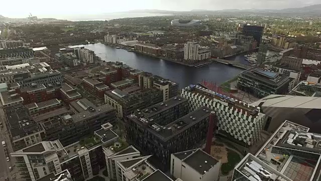 利菲河，都柏林-无人机