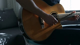 练习原声吉他视频素材模板下载