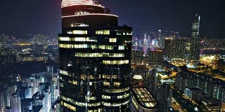 香港鸟瞰图从九龙一侧