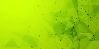 Abstract green tech low polygons comminication motion design