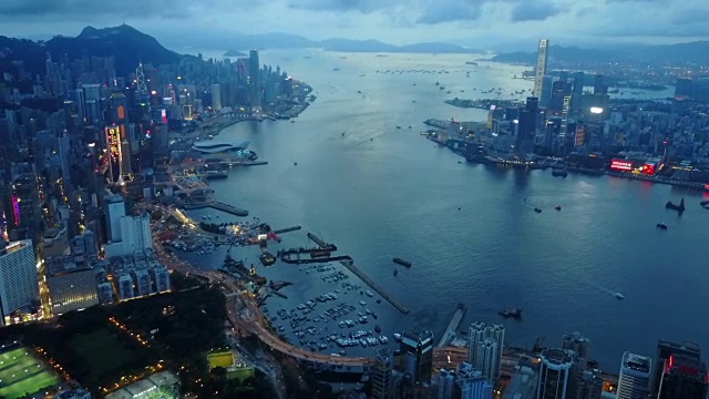 飞越香港城市4k视频