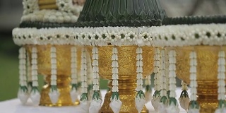 泰国的婚礼配件。
