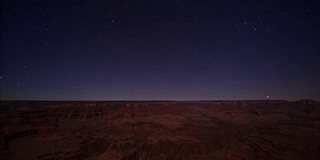 大峡谷上空的星星