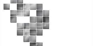 灰色技术几何方块抽象视频动画