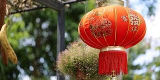 红色中国的灯笼。