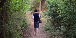 Walking in the forest
