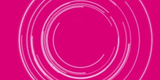 抽象亮粉色技术圈视频动画