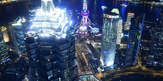 上海夜景，时光流逝