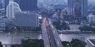 time - apse Transportation, BTS Skytrain, Cars, Boats, Sathorn，曼谷，泰国