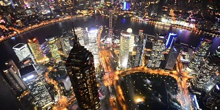 上海夜景，时光流逝
