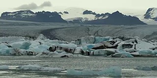 冰川泻湖时光流逝