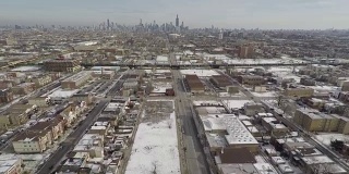 芝加哥空中冬季天线