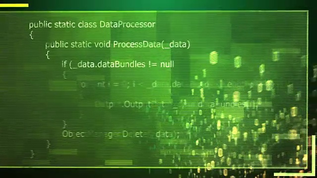 4k二进制数据通过程序(绿色)
