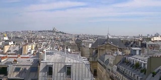 以4k慢镜头鸟瞰巴黎