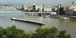 布达佩斯天际线与伊丽莎白桥