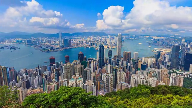 香港市景高视点太平山顶4K延时(缩小)