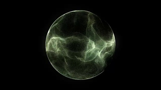 4K运动背景爆炸粒子和球体。