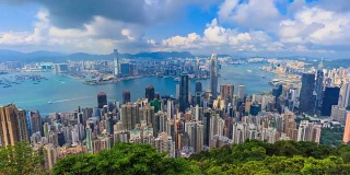 香港市景高视点维多利亚峰4K延时(放大)