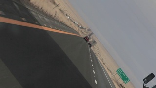 沙漠高速公路开车视频素材模板下载