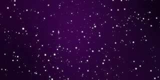 紫色夜空背景与动画星星