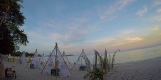 泰国苏梅岛，茶文海滩派对