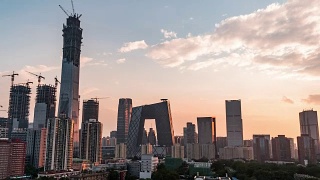 T/L MS HA TD Beijing Central Business District / Beijing, China视频素材模板下载