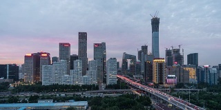T/L HA Downtown Beijing, Dusk to Night / Beijing, China