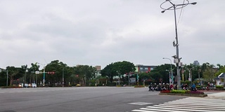 台北日间交通过马路时间流逝