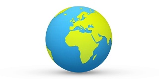 蓝色绿色的世界，行星地球