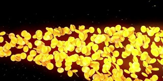 金币粒子，CG动画