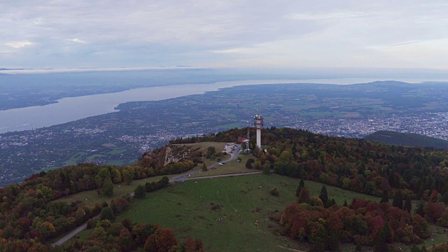 Mt.Salève秋天在日内瓦周围