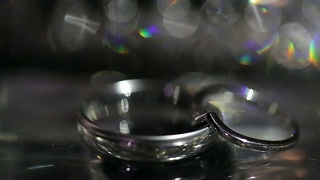 结婚戒指。视频素材模板下载