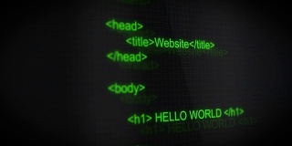 绿色的HTML或HTML5网页排版滚动电脑屏幕ALT