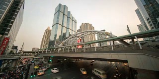 4k time lapse, Business distinct Bangkok, Thailand