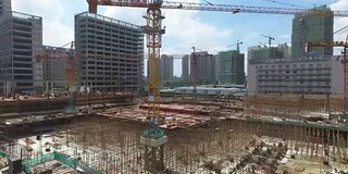 现代城市中的新建筑