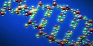旋转的DNA链