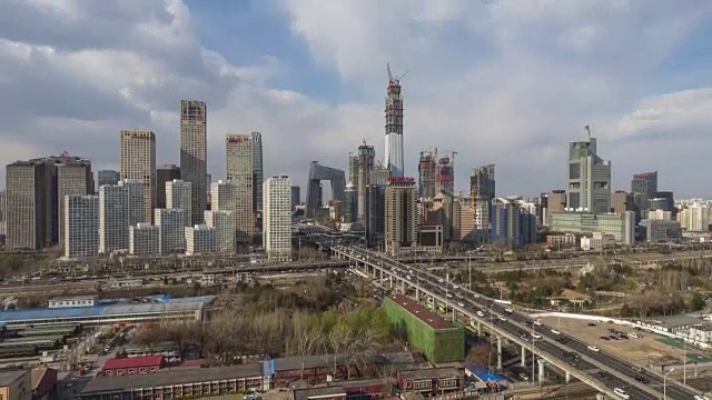 4000 - time - pace北京中央商务区建筑天际线，中国城市景观