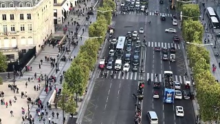 巴黎香榭丽舍大街视频素材模板下载