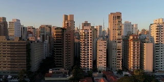鸟瞰图圣保罗市，巴西