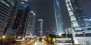 T/L TU上海摩天大楼的夜晚