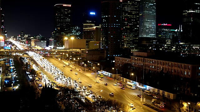 Downtown Beijing at Night /北京，中国