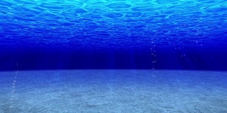海洋潜水，海底潜水，循环动画，