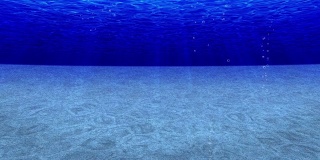 海洋潜水，海底潜水，循环动画，