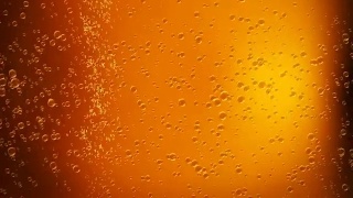 金香槟泡沫。高质量的气泡渲染正在一杯香槟中升起的背景动画。视频素材模板下载
